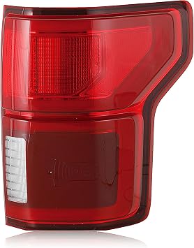 LED Tail Lights Assembly Compatible With 2018-2020 Ford F150 XL, XLT Red Rear Brake Lamp Signal with Blind Spot Module Not Included Right Passenger Side KL3Z13404B18-20 F150 Red RH