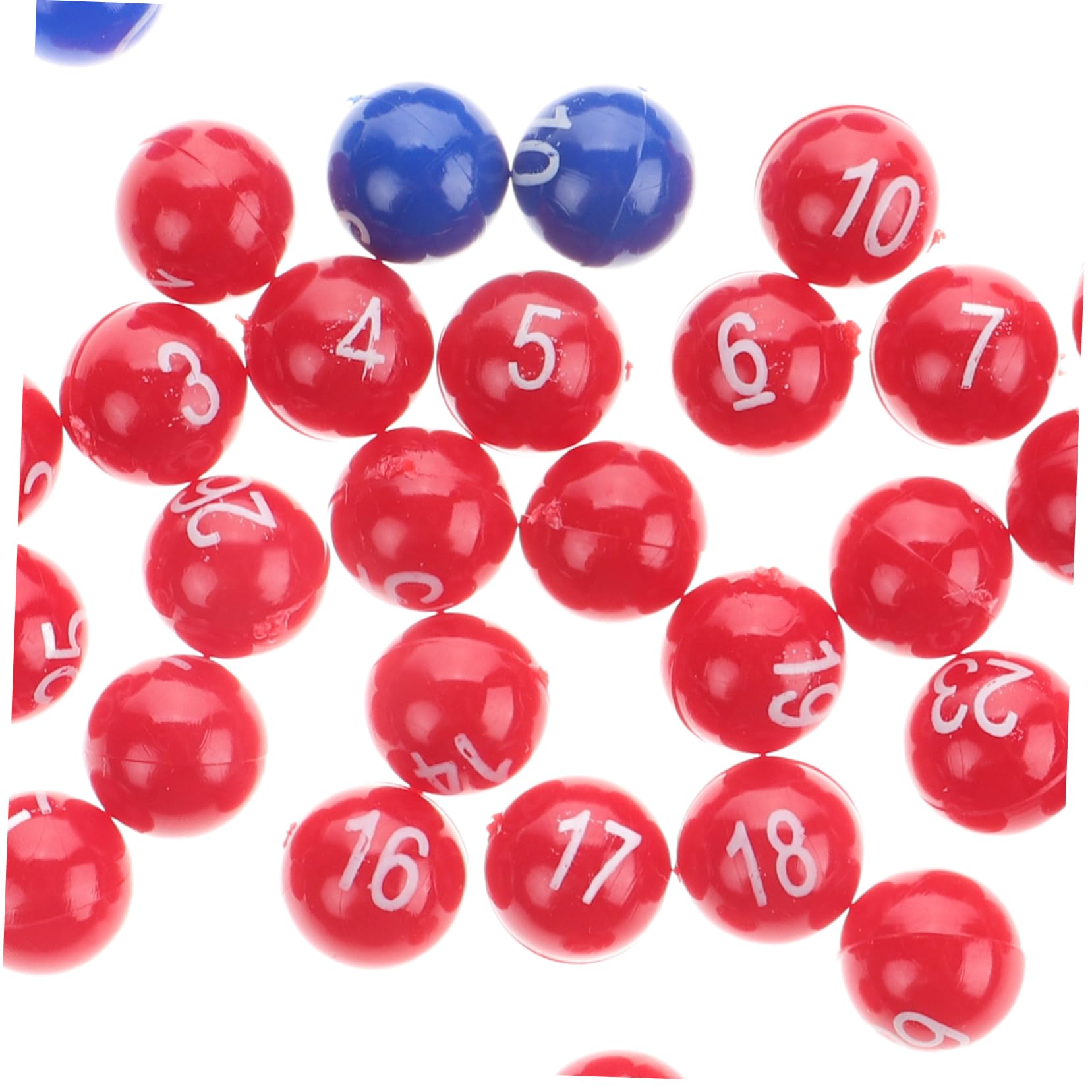 UPKOCH Numbered Raffle Balls 47 Plastic Lotto Balls for Bingo Tombola Lottery Games Home Office Party Use - Image 3