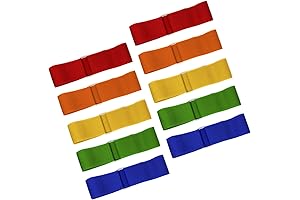 10 PCS 3 Legged Race Bands for Kids and Adults