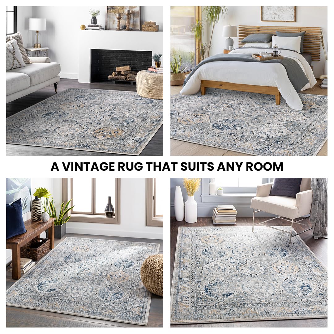 RugVista Hallinge Tapis Moderne, 200x300 Cm, Rectangulaire, Poil Moyen, Nettoyage à Sec, Salon, Salle De Séjour, Chambre, Salle à Manger, Fabriqué à La Main, Beige