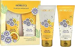 FIORUCCI Kit Sabonete Líquido 200ml + Loção Hid. 200ml FLOR DE MARACUJA