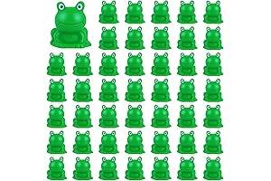 Exasinine 200 Pcs Resin Mini Green Frogs Figurines for Home Decor