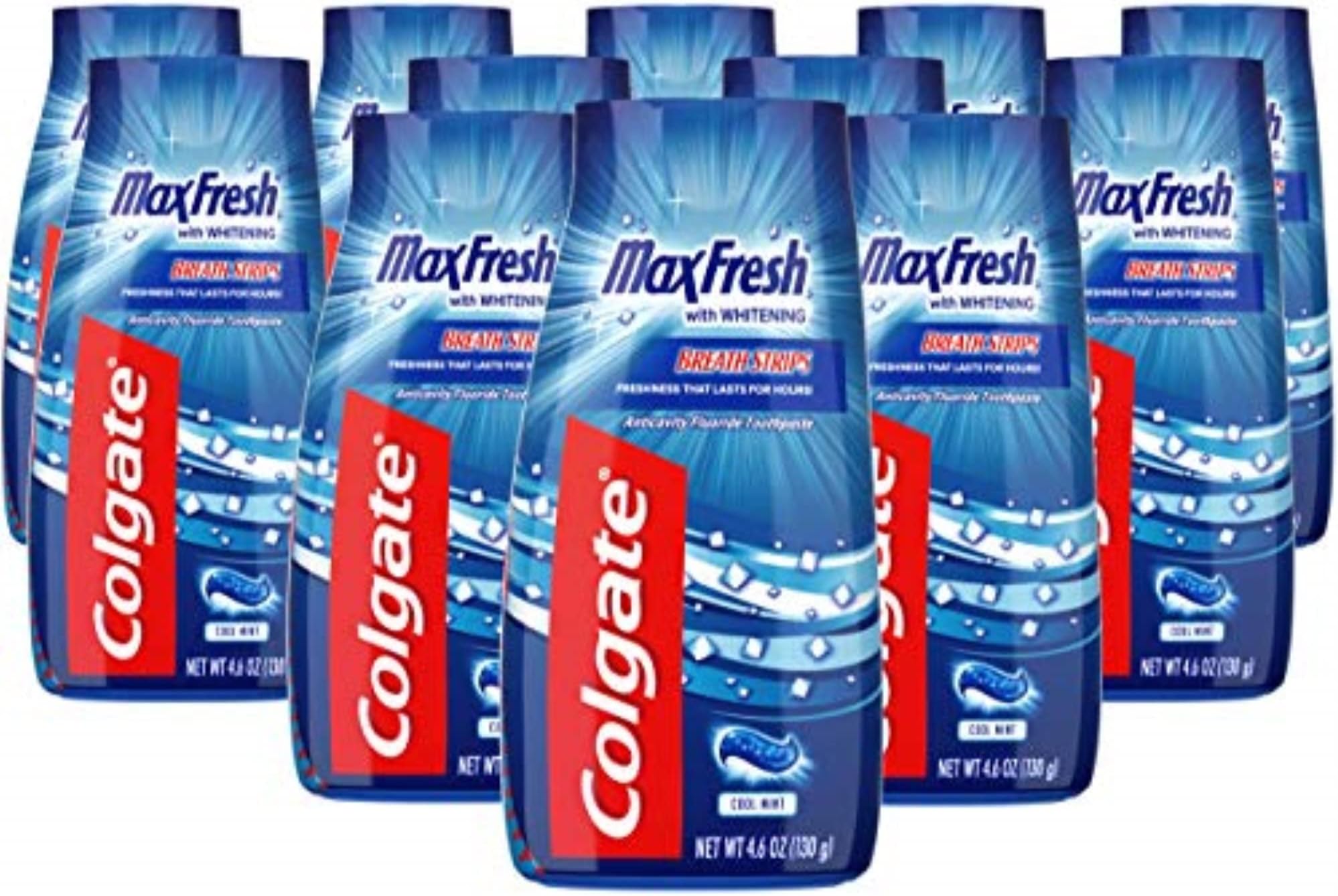 2 in 1 Toothpaste Gel and Mouthwash,4.6 Oz (Pack of 12)