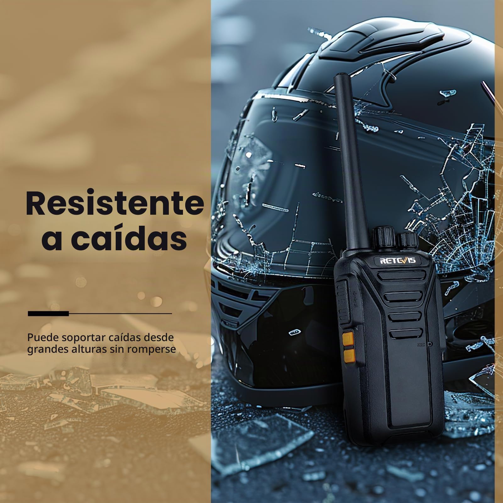 Retevis RT27 Walkie Talkie, Walkies Profesionales, PMR446 sin Licencia, VOX 16 Canals CTCSS/DCS, Walkie Talkie Recargable con Cargador USB, Walkie-Talkie Largo Alcance (Negro,1 Par)