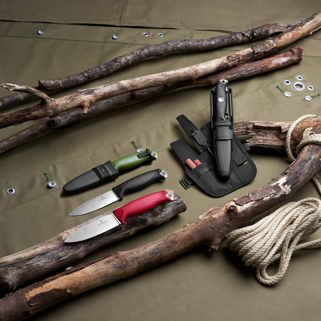Victorinox Taschenmesser Zubehör Set Venture Pro Kit, Swiss Made, Multifunktionstasche mit 2 Messerschärfern und Flachbohrer 2 cm, Schwarz