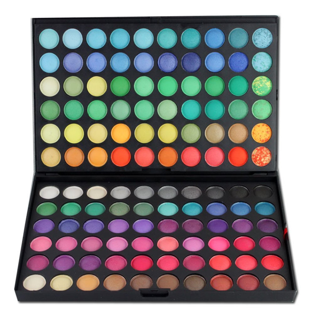 Pure Vie Professional Hightlight Eyeshadow Palette Makeup Contouring Kit – 120 Colors Highly Pigmented Shiny Shimmer Natural Cosmetic Eye Shadows Pallet Powder Palette – Holiday Gift Set #1