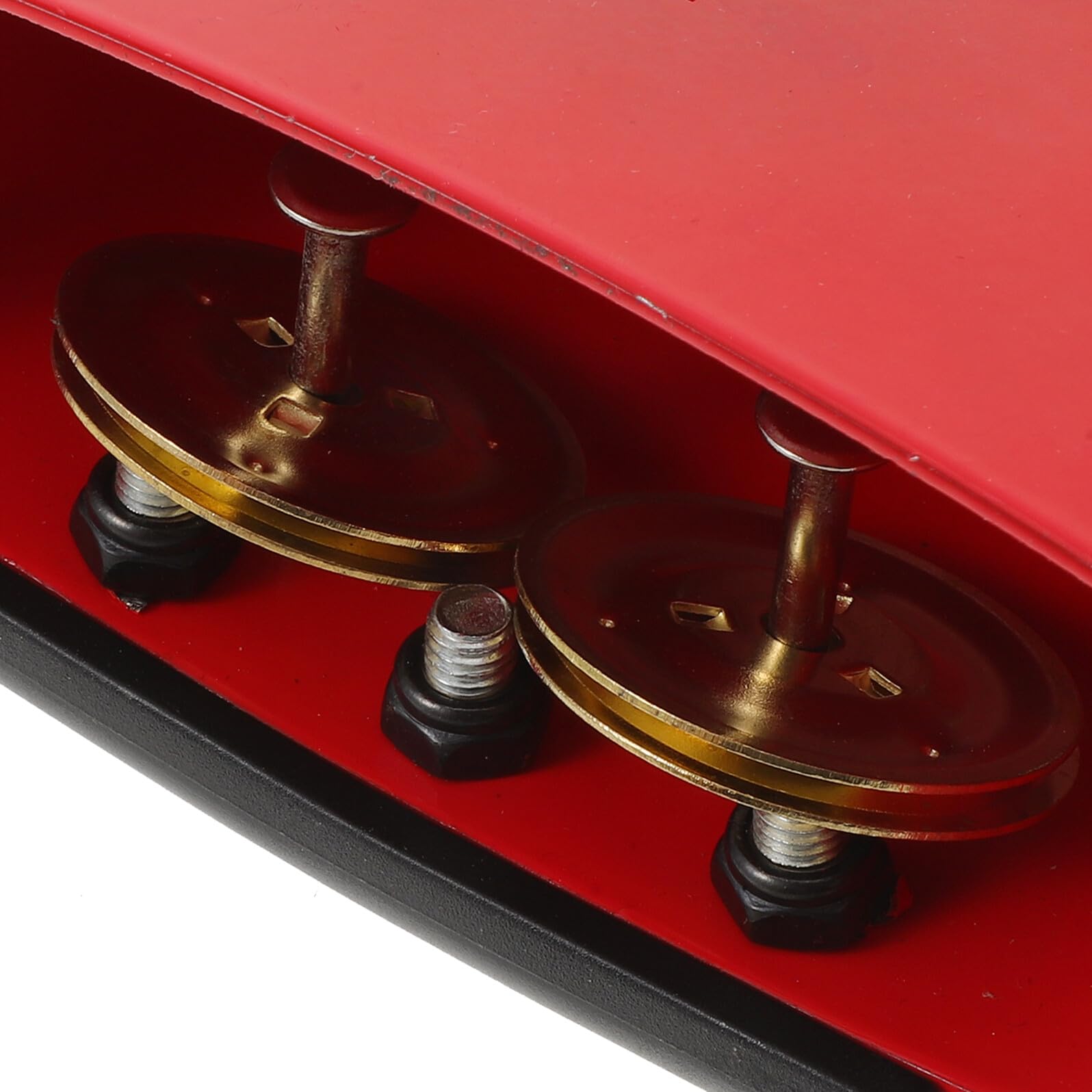 Tamburo Campanaccio in Metallo di Campanacci per Batteria con Striscia Sordina Accessorio per Tamburo Montabile per Percussioni