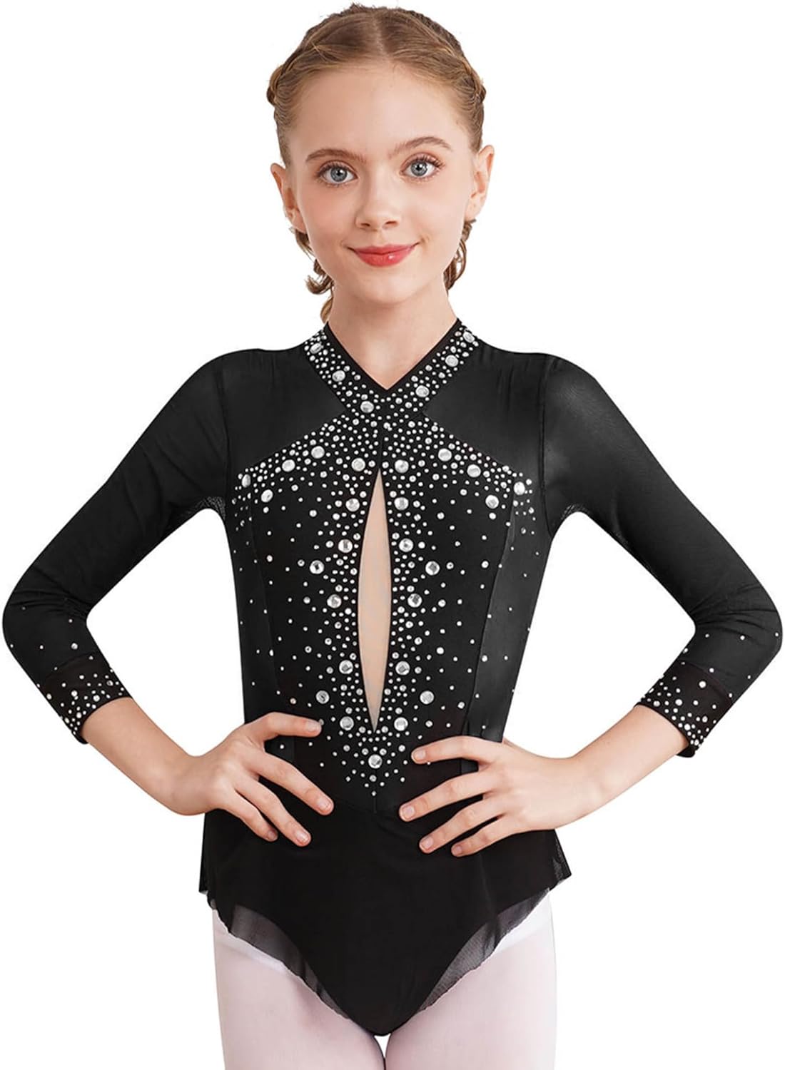 黒×黄色ツートンカラーワンピース✦スタンダード練習着✨ダンスパーティーにも！