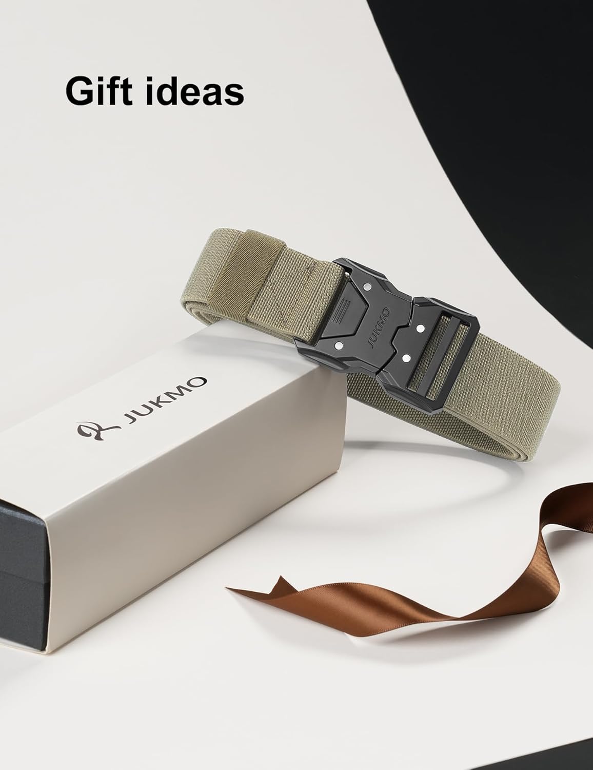 JUKMO Quick Release Tactical Belt, Military Work 1.5" Nylon Web Hiking Belt with Heavy Duty Seatbelt Buckle - Image 7