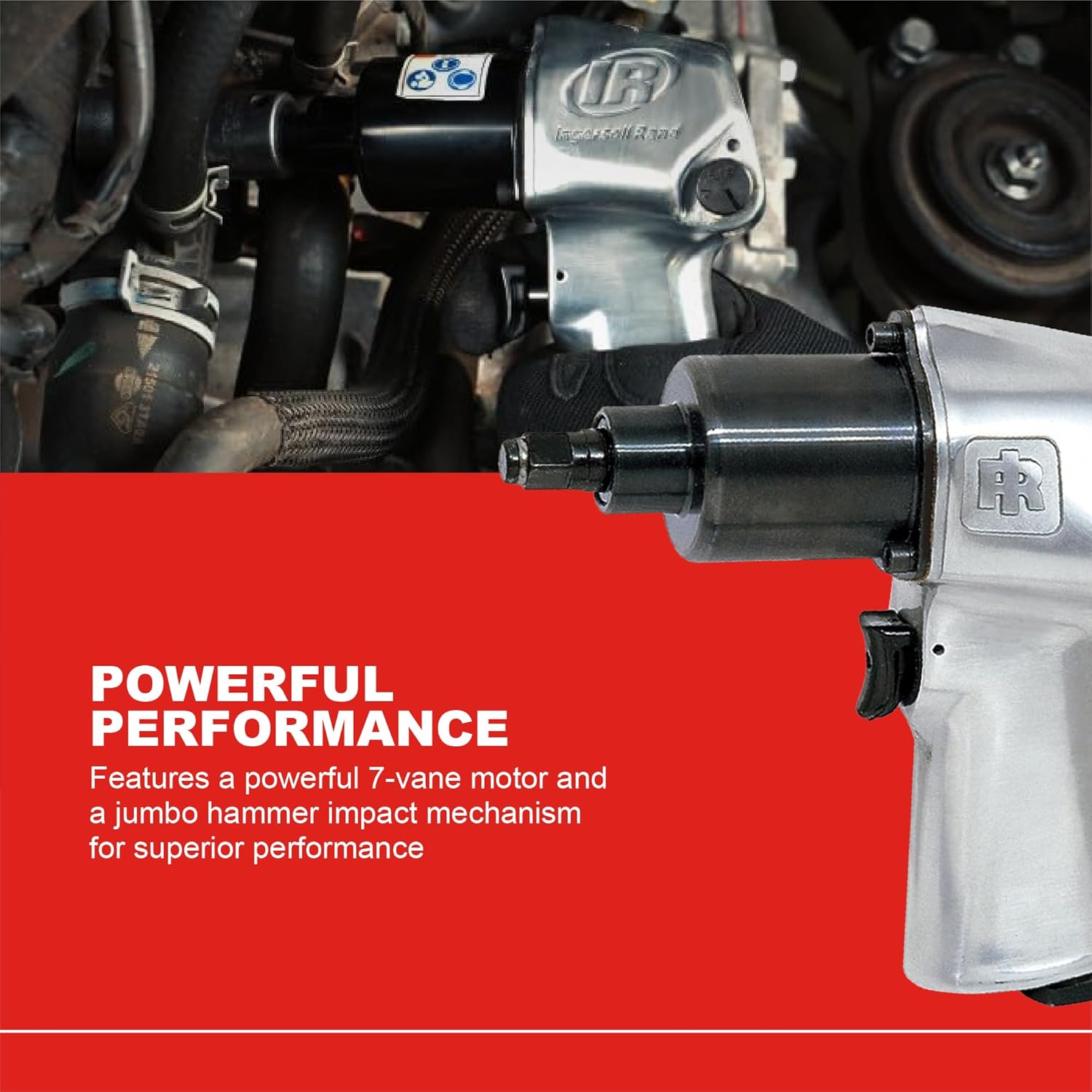 Ingersoll Rand 212 3/8" Air Impact Wrench, 150 ft-lbs Max Torque, Super Duty, Pistol Grip