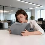 CreaDream Support de Tablette en Coussin, Support de Tablette pour Lit, Genoux et Bureau avec 3 Angles de Vision, Coussin Doux Compatible avec Tablettes de 4 à 13 po, iPad Pro 13 11 Air, Kindle, Galaxy Tab (Gris)
