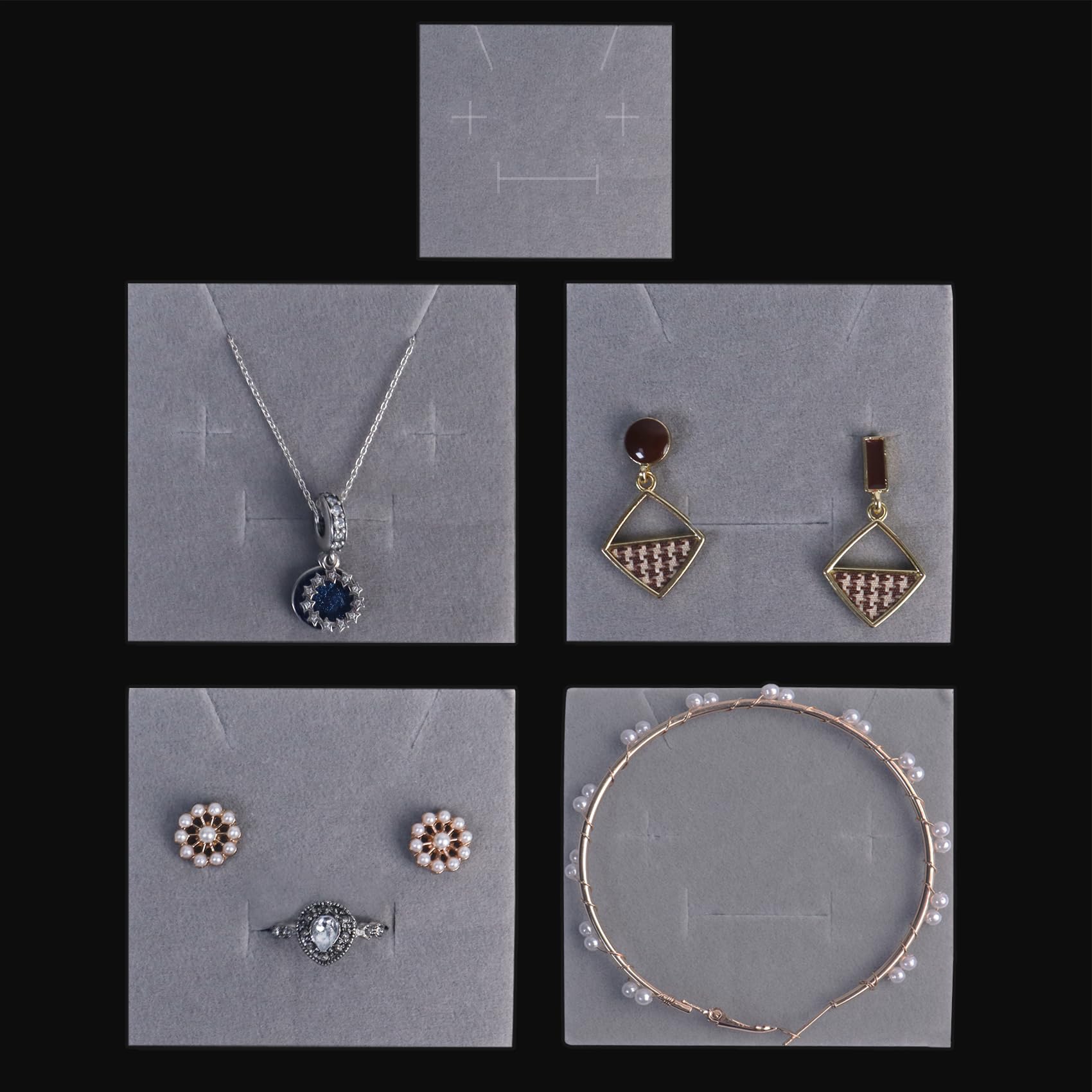 2 Pezzo Confezione Regalo per Gioielli, Scatola Regalo Piccola, Scatoline Gioielli, Confezioni per Gioielli, per Collana, Anello, Orecchini ( Bianco