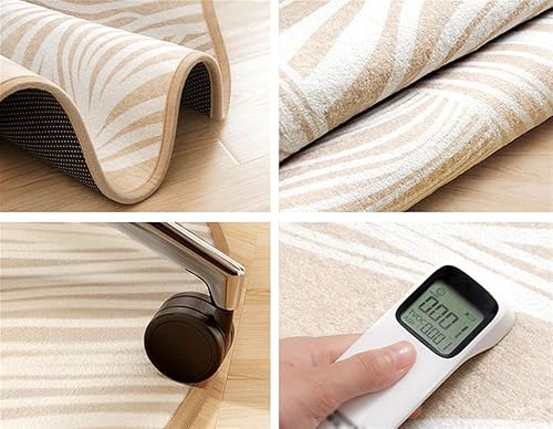 Vista 29 de Tapete redondo para silla de oficina para suelo de madera dura, computadora y juegos, tapete protector de suelo, tapete de protección de azulejos
