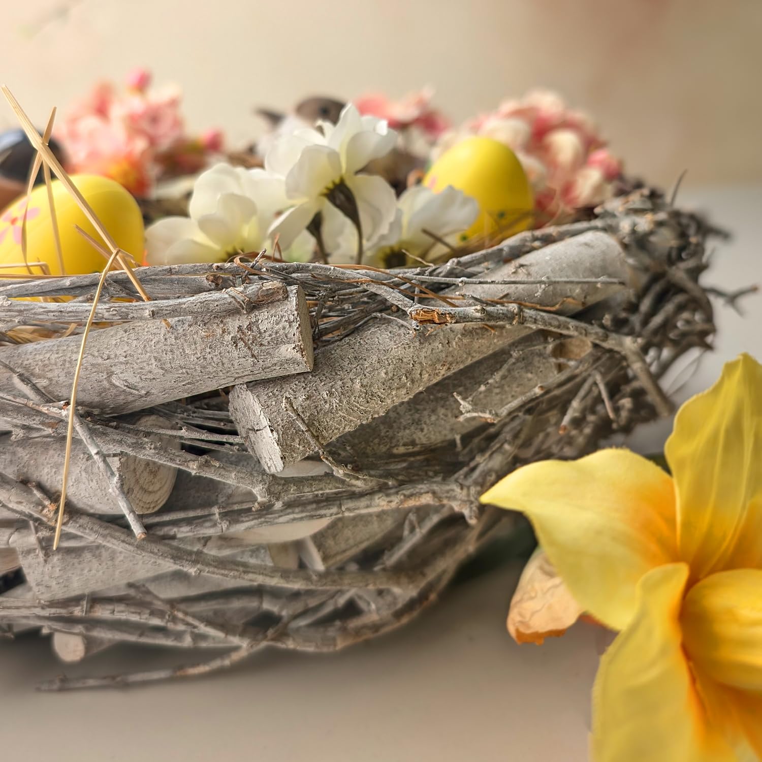 Nature Vibe Lot De 6 Nids D'oiseaux De Pâques Décoratifs En Sisal Naturel Pour Décoration D'intérieur Ou Fêtes Saisonnières, Nid D'oiseau Réaliste Comme Décoration De Pâques Ou Accessoire Photo