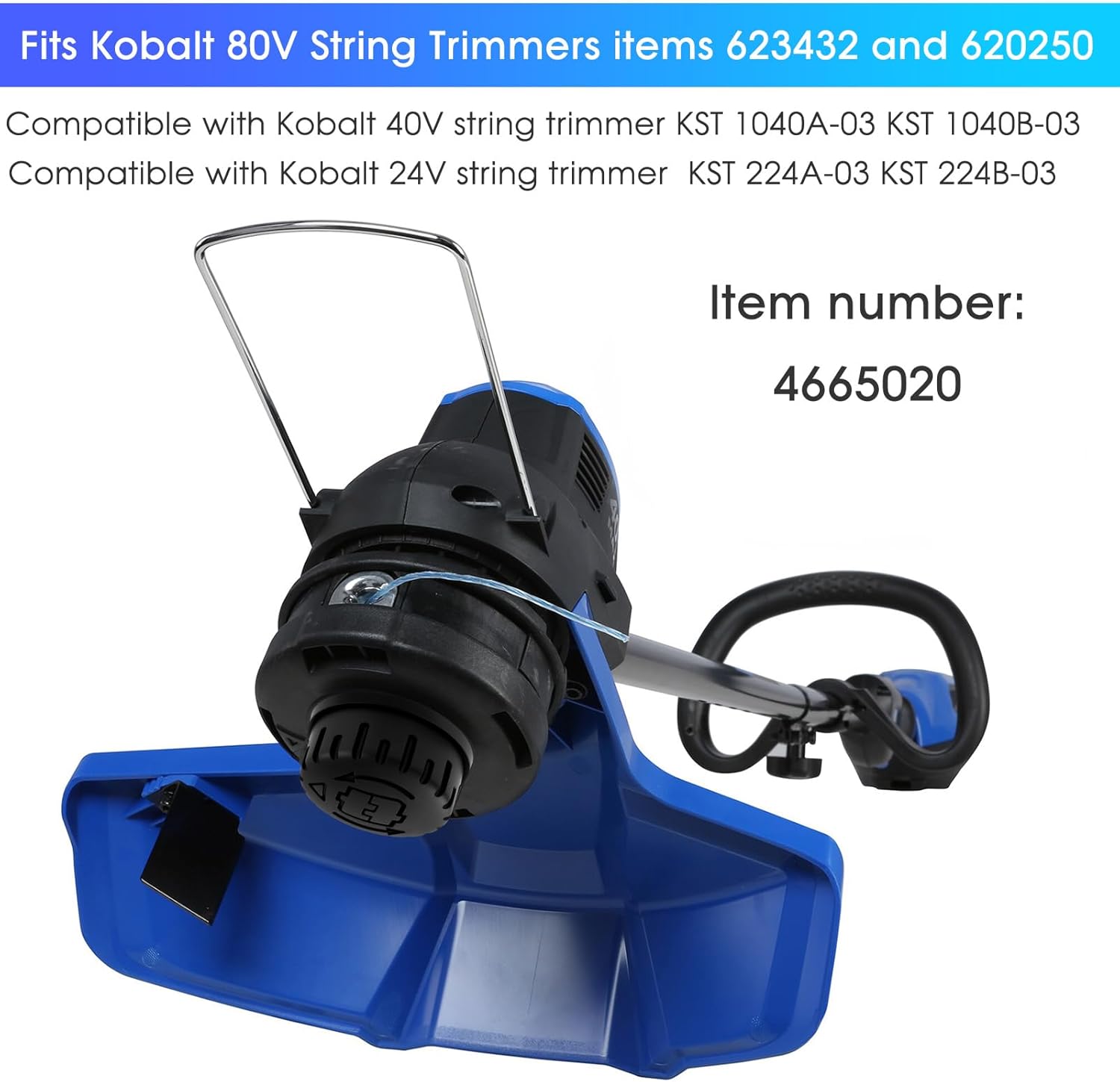 Kobalt string trimmer with compatibility text