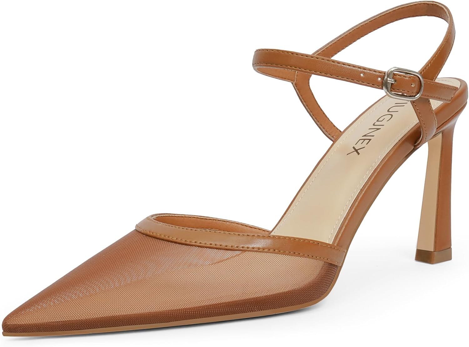 Women’s Stiletto Pumps - Elegant Ankle Strap Design