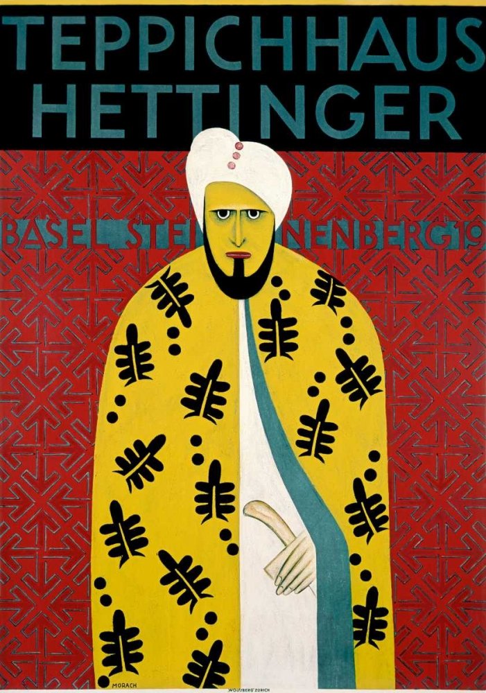 Art-Print-ON-Paper-Teppichhaus-Hettinger-Morach,-Otto-Vintage-44_X_30_inch-Fine-Art-Image-for-Frame-Wall-decore