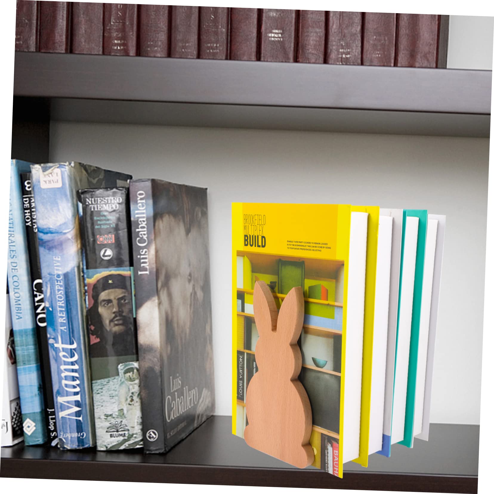TOPBATHY 3 Pezzi Fermalibri Coniglio Da Scrivania Portariviste Regolabile Fermalibri Per Mensole Estremità Per Mensole Portalibri Per Supporto Per Laptop Supporto Per Libri