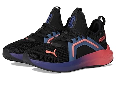 PUMA Kids Softride Enzo (Big Kid) Kids Shoes Puma Black/Blue Crystal/Peach Frost : 5 Big Kid M