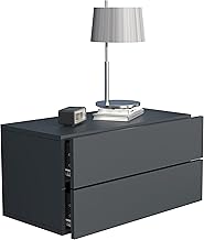 VCM Bedside Cabinet | Wall Drawer | Wall Shelf | Bedside Table | Dimensions Approx. H 30 x W 60 x D 32 cm - Usal L 60 cm