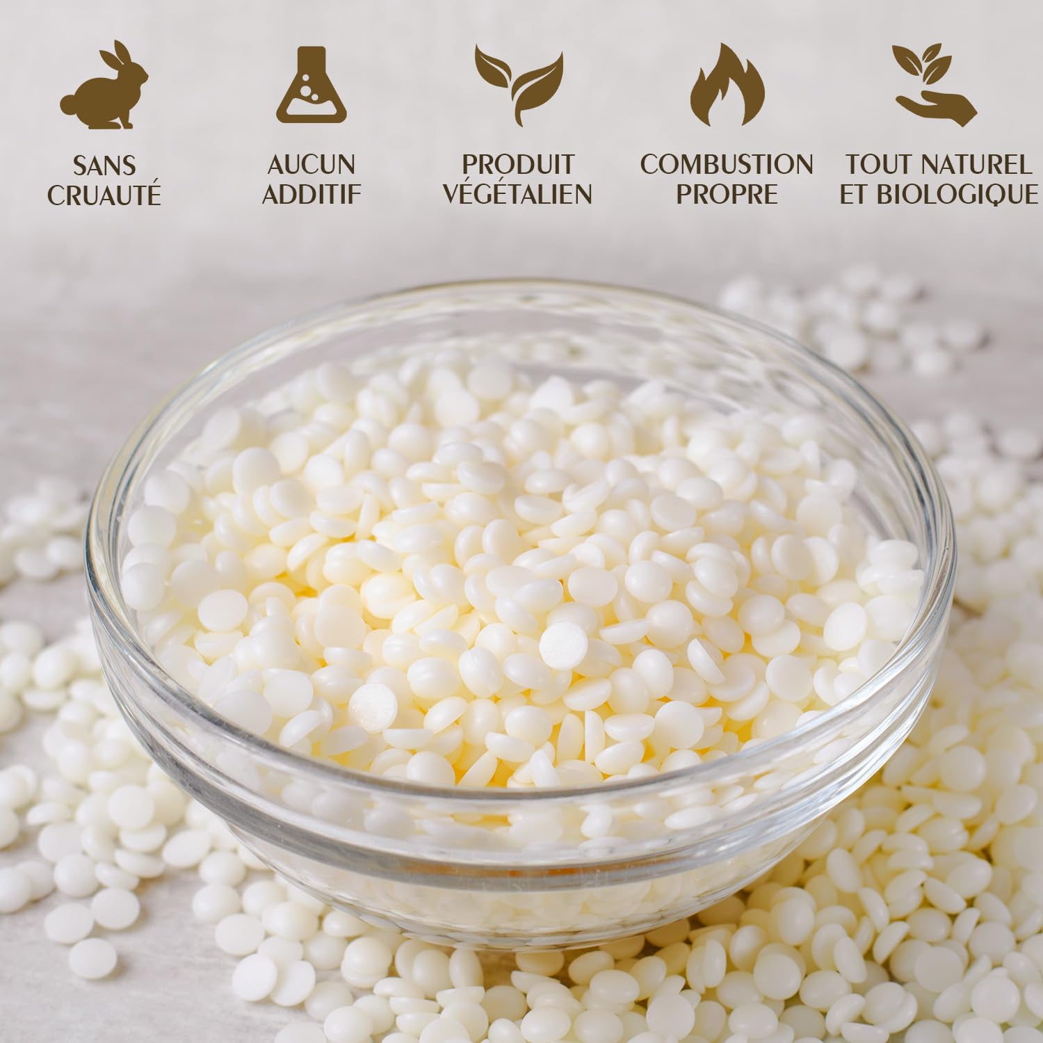 Cire de Soja pour Bougie 5kg, Cire Premium pour Bougie de Waxcanpy, Cire de Soja 100% Naturelle pour Bougie DIY à Faire Soi-même