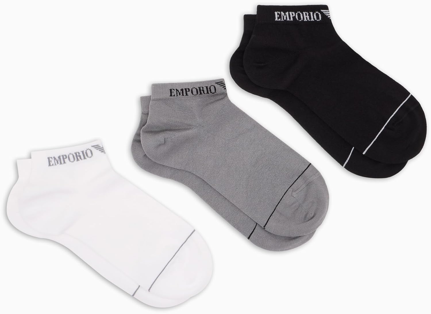 Emporio Armani Men's Logo 3-pack Socks Inside 3-PACK SOCKS SOCKS