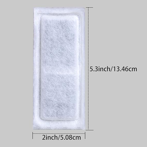 12 Pack of Small Aquarium Filter Replacement Pad for Fish Tank Compatible with Marina Slim Filter S10&S15&20 Filter Cartridge Activated Carbon bio-Zeolite Fish Tank Cotton Cartridge
