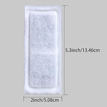 12 Pack of Small Aquarium Filter Replacement Pad for Fish Tank Compatible with Marina Slim Filter S10&S15&20 Filter Cartridge Activated Carbon bio-Zeolite Fish Tank Cotton Cartridge