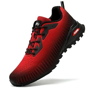 Mens Fashion Sneakers Lightweight Breathable Walking Shoes Tennis Cross Training Shoe Non Slip Trail Running Shoes