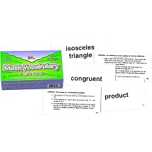 Learning Advantage Math Vocabulary Flash Cards