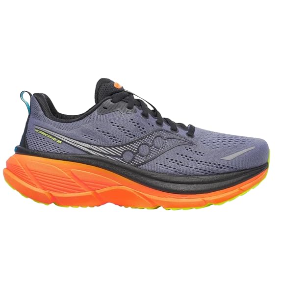 Buy Saucony Mens Hurricane 25, Black/White, 8.5 Wide at Amazon.in