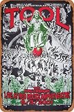  Tool Morrison 2001 (edición de espectáculo) carteles de concierto vintage de metal para bares, restaurantes, cafeterías, pubs, decoración de regalos, 8 x 12 pulgadas