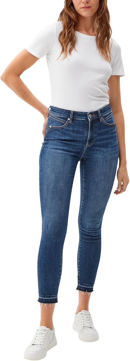 S.Oliver SKINNY - Vaqueros Pitillo - Blue/stone Blue Denim