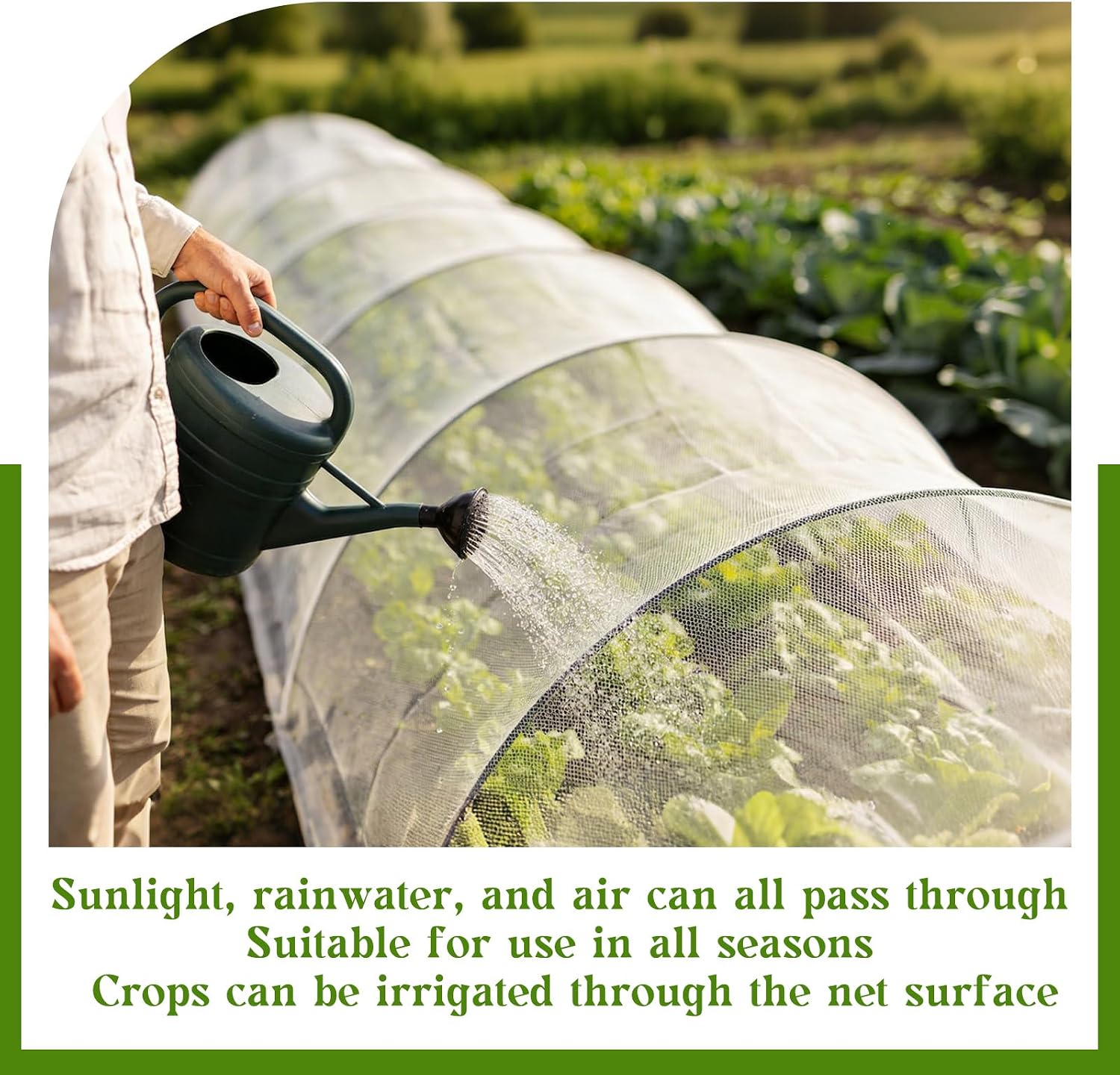 Garden Netting, 10x50 FT Fine Mesh Netting Plant Netting for Garden Protection,Plant Cover Netting for Vegetables, Fruits, Flowers