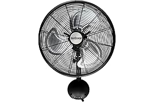 Hurricane 16 Inch Pro Outdoor Wall-Mount Waterproof Oscillating Fan