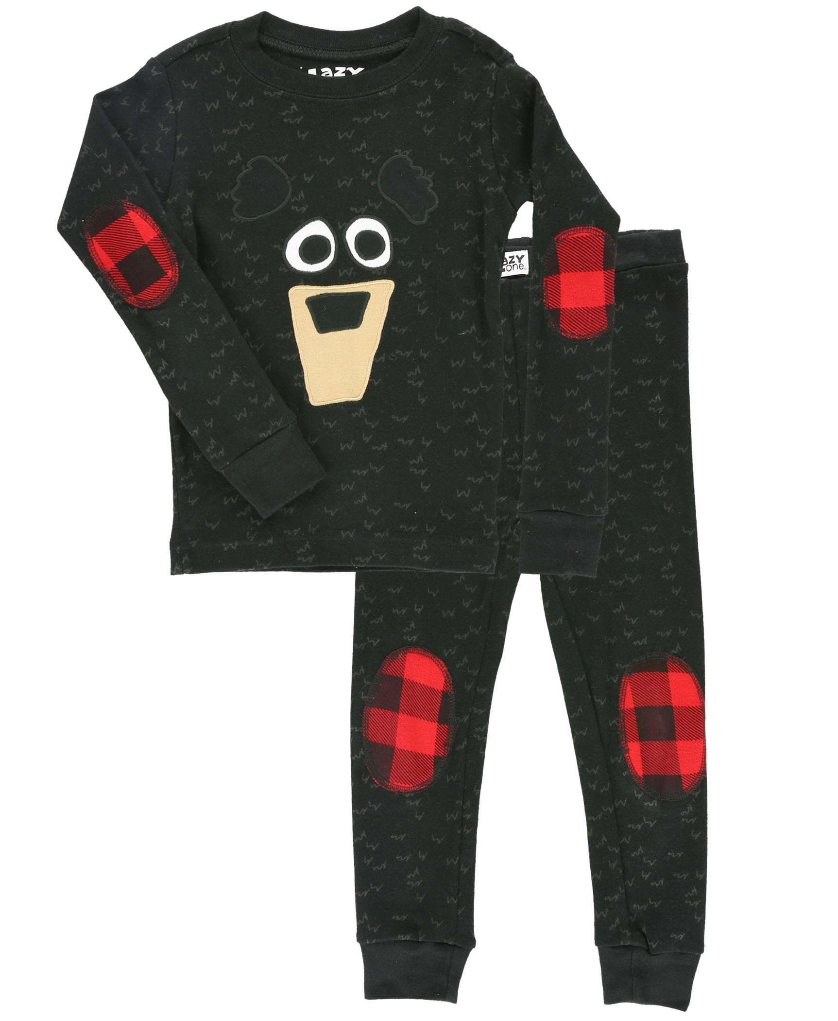 Pijama Infantil Lazy One - Conjunto De Urso Com Manga Comprida
