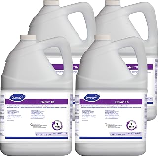 Diversey 101105176 Oxivir Tb Surface Cleaner & Intermediate Level Disinfectant, Accelerated Hydrogen Peroxide, Ready-to-Use, 3.78-Liter (Pack of 4)