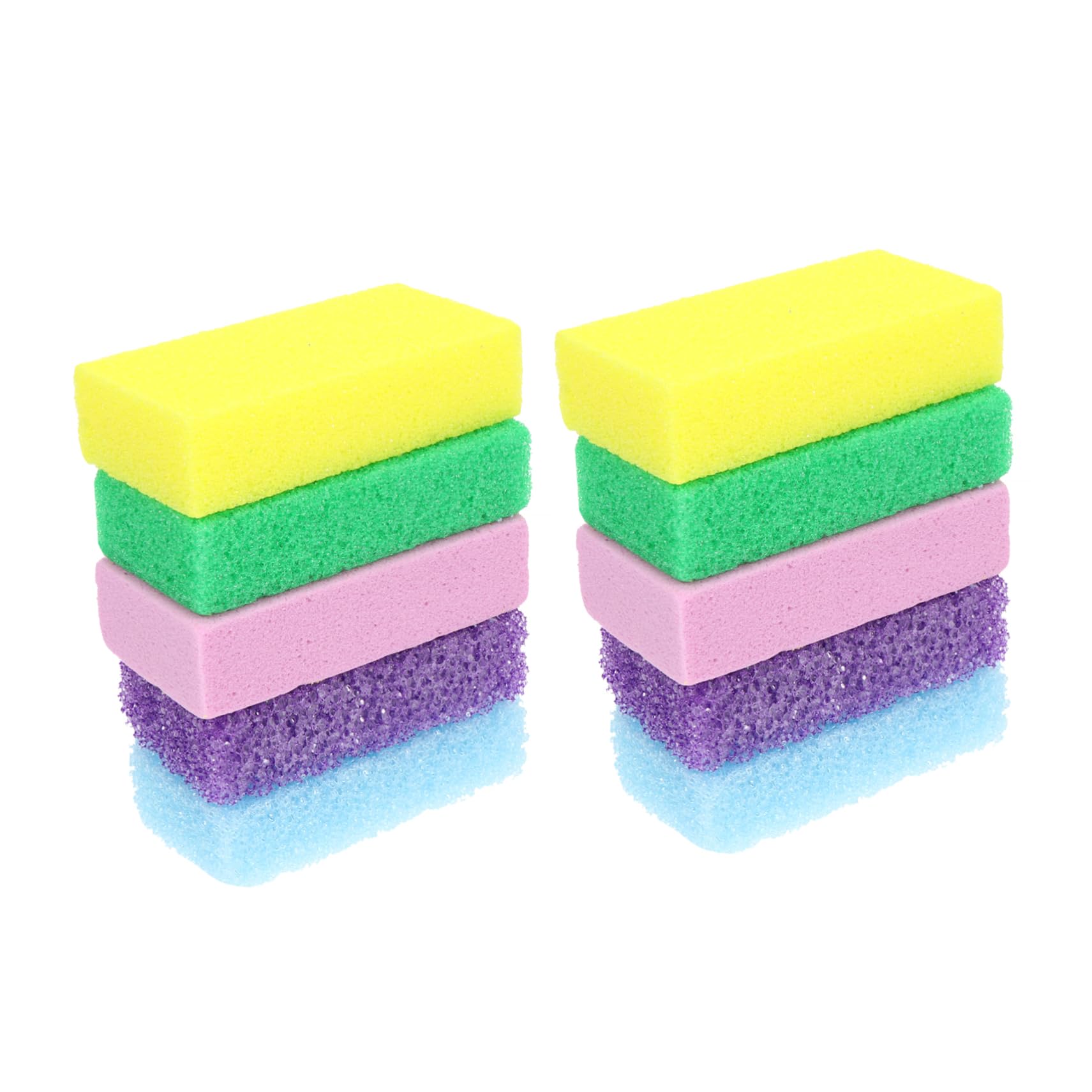 HONMEET Pumice Stone Pedicure Remover 10pcs Pu Feet Scrubber for Hard Skin Removal