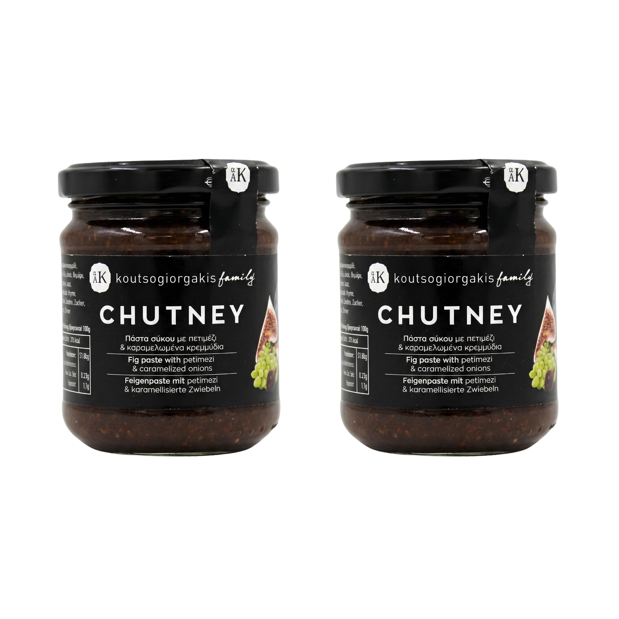 Koutsogiorgakis Family Greek Fig Chutney, Caramelised Onion – 2x230g
