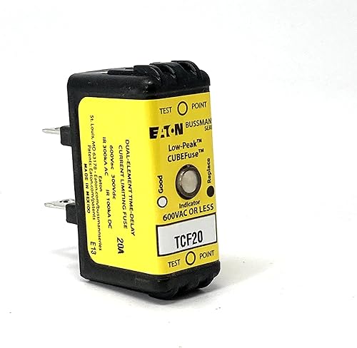 Bussmann TCF20, 600V, 20 Amp (20A), Clase de retardo de tiempo Fusible CF