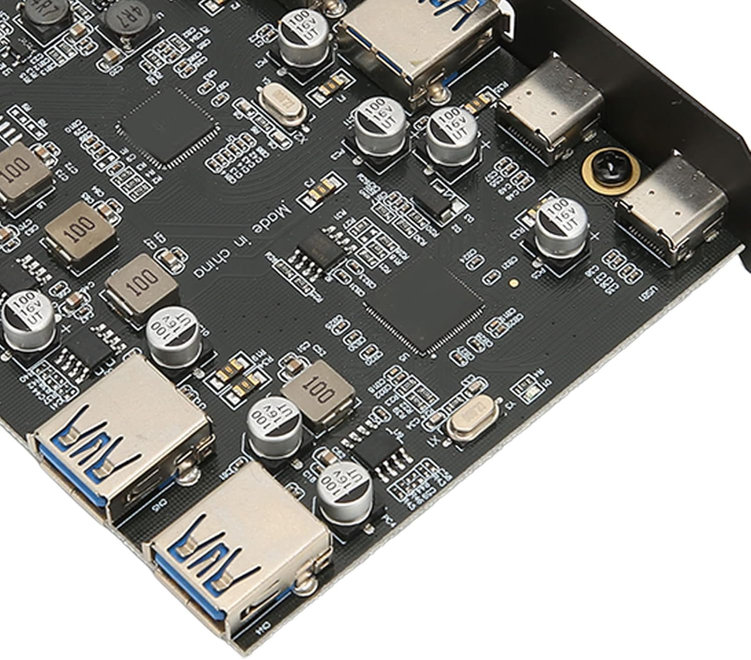 PCI E to USB Expansion Card 7 Ports, USB 30. PCI Card with 2 Type C and 5 Type A Ports, 5Gbps Speed Data Transfer for OS X, Logic 1100 Chipset