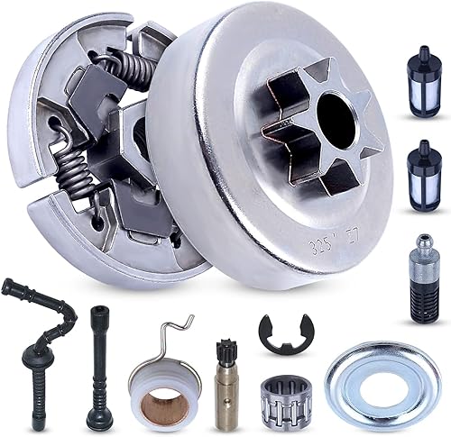 Miniatura 7 de . Kit de bomba de aceite de piñón de tambor de embrague de 325 "para Stihl 021 023 025 MS230 MS250 Saw US, tambor de embrague .325"-7T, embrague,
