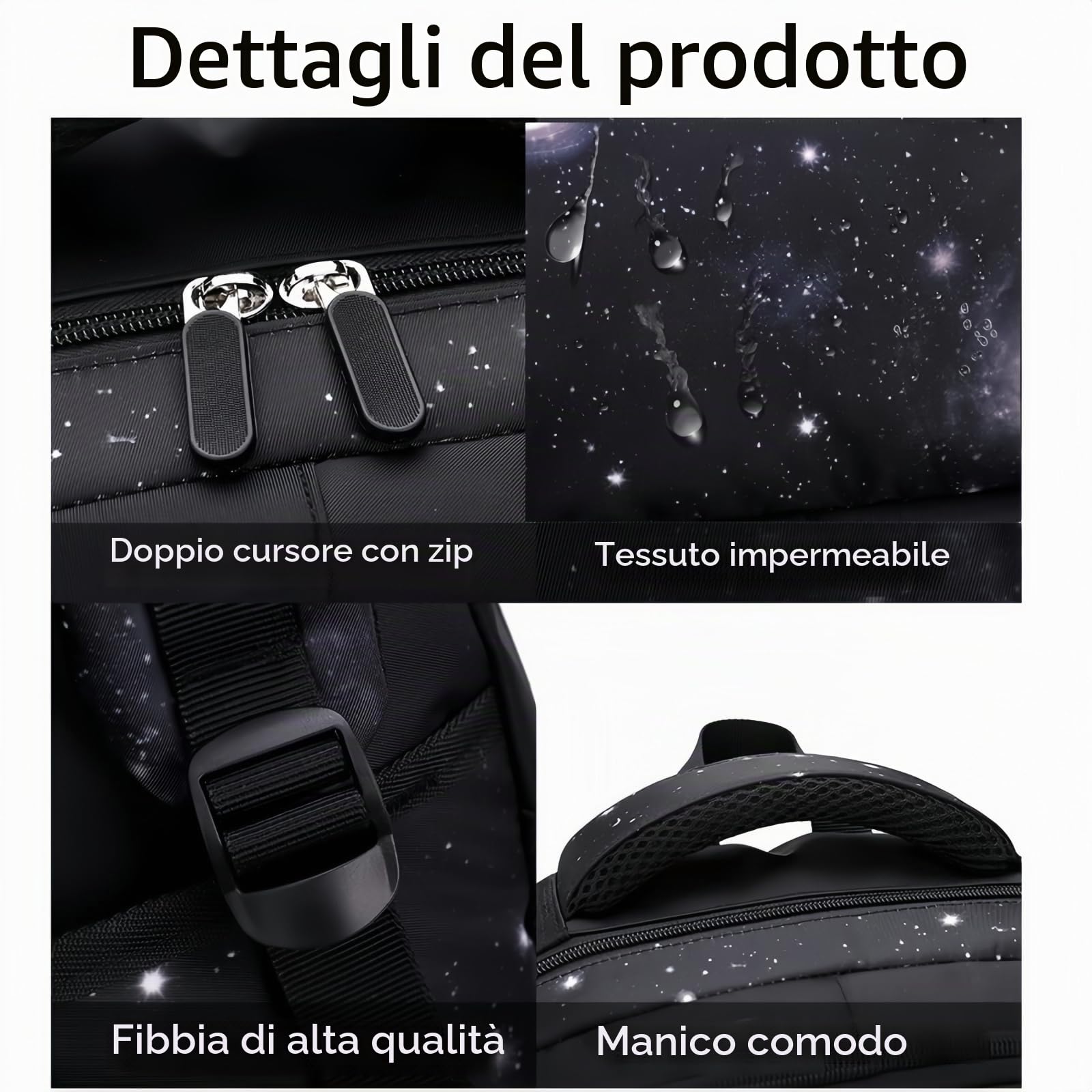 Zaino Trolley per Ragazzi Elementare Zaino Scuola con Ruote 3 Set Borsa per il Pranzo e Astuccio per le Matite