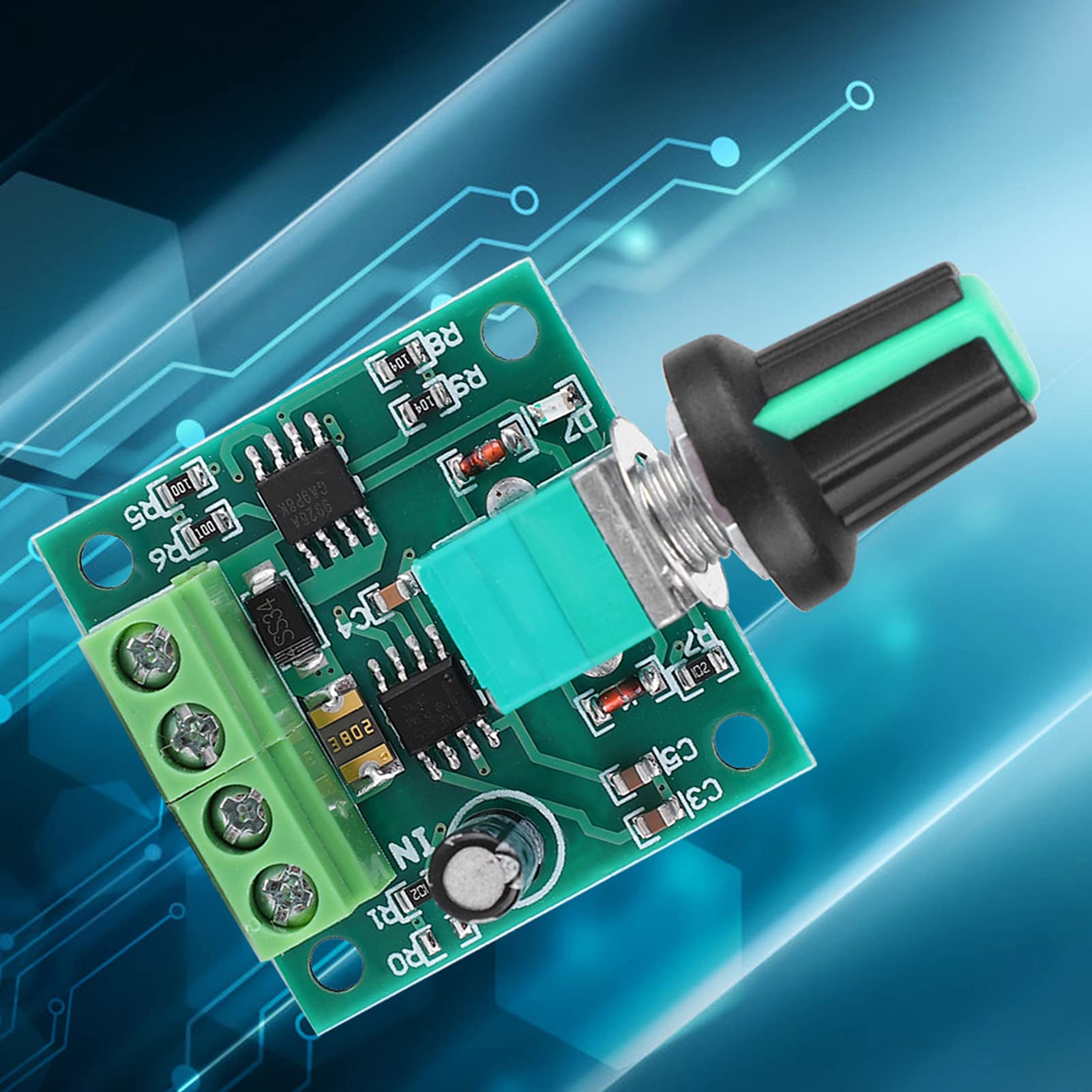 Regolatore Di Velocità PWM 1.8-12V 2A - Modulo Controllo Motore Elettrico DC - Basso Rumore