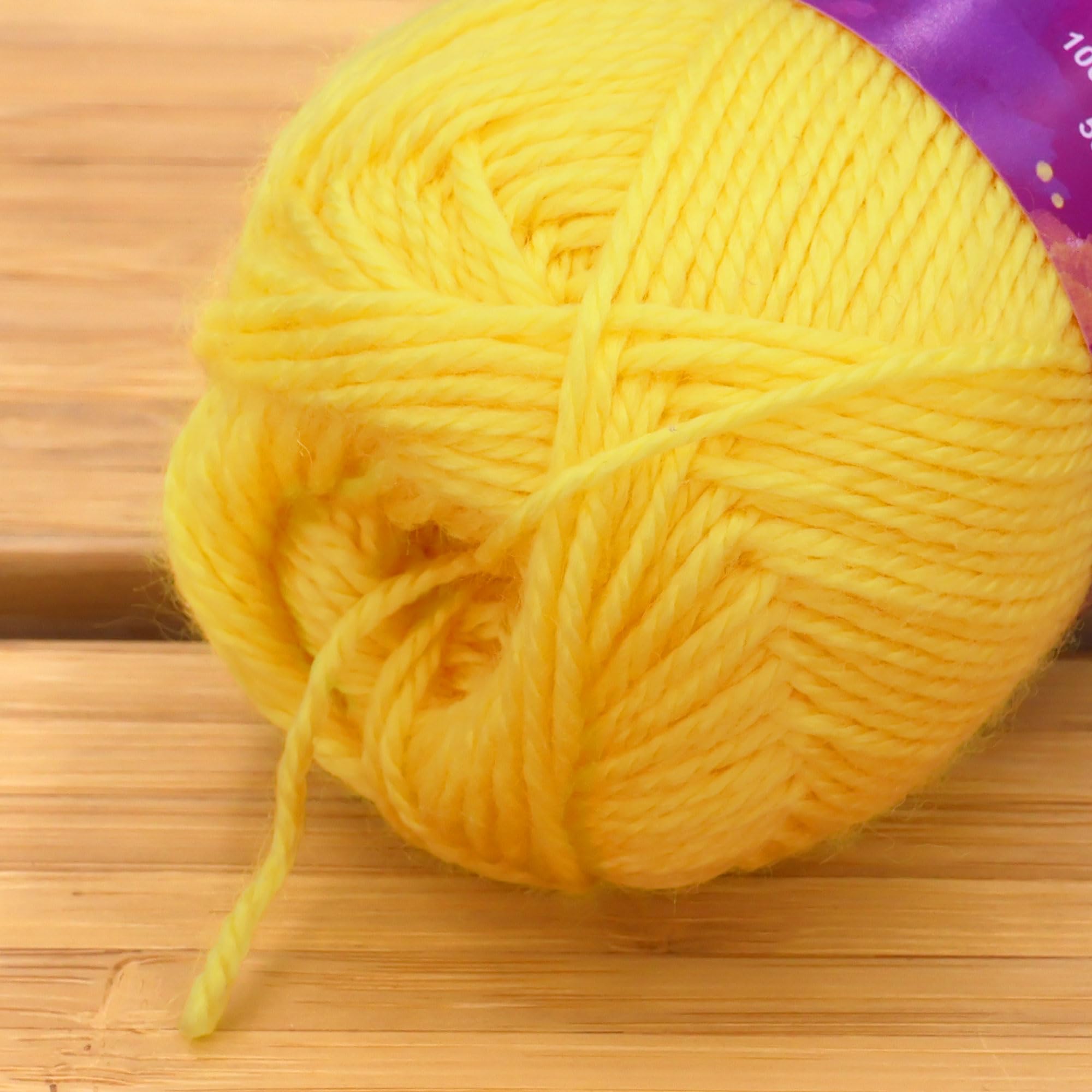 Amigurumi Select 100% Acrylic Craft Yarn Skeins Crochet and Knitting Projects - Acrylic Fingering Weight - Pansy - 4 Skeins - Image 3