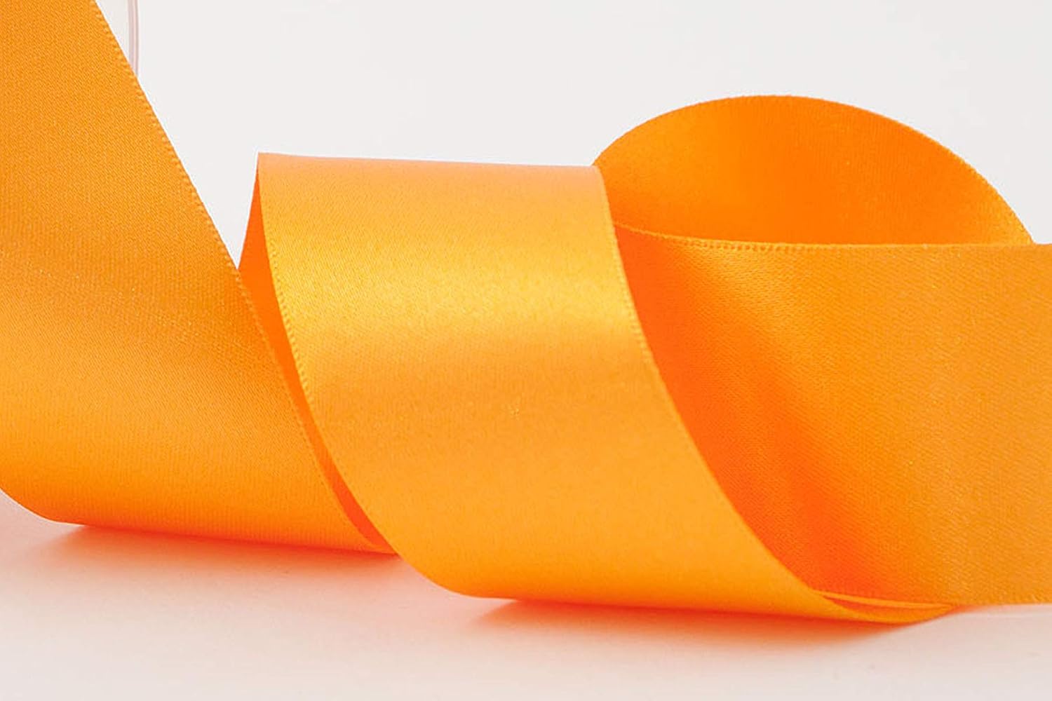Berisfords Double FACE Poly Satin Ribbon, Marigold, 35 mm - Image 4