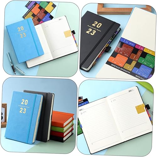 Miniatura 2 de MAGICLULU 5 piezas 2023 Plan Book 2023 Agenda mensual Agenda Calendario Calendario 2022 A5 Cuaderno de trabajo Cuaderno de superficie dura Libro de