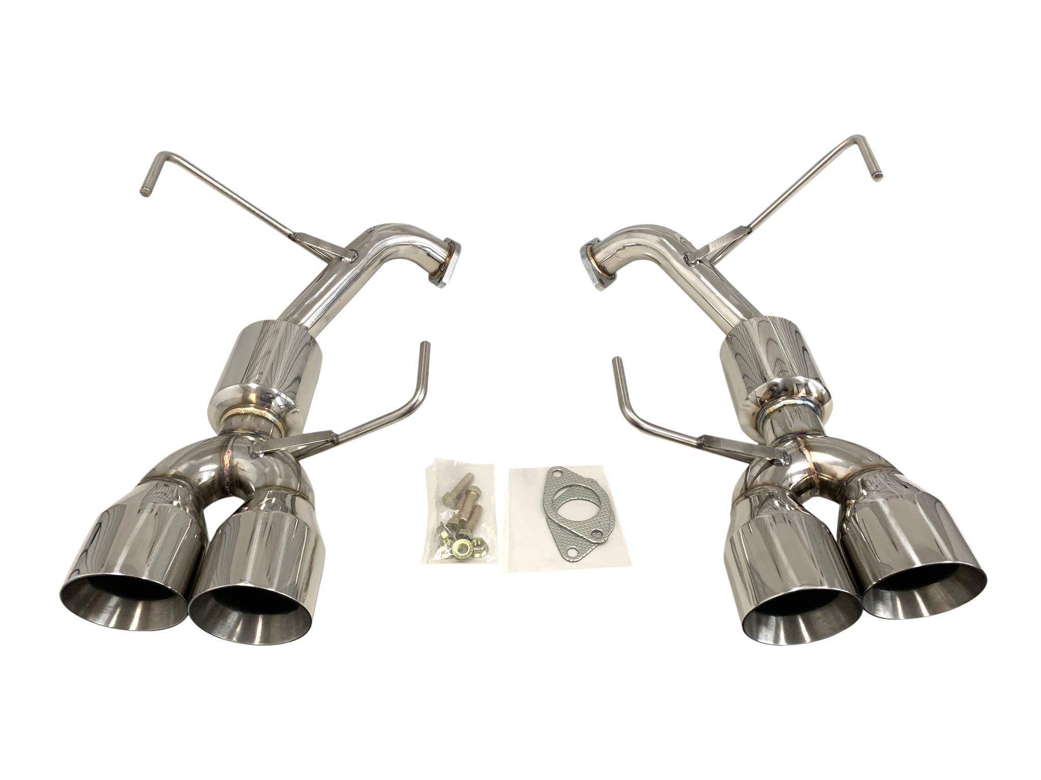 CNT V3 Axleback exhaust with muffler for 2015-2019 Subaru WRX 2015-2018 STI with 4 inch silver tips