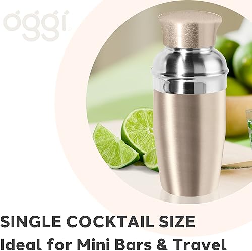 Vista 13 de Oggi Coctelera,1 onza líquida, acero inoxidable
