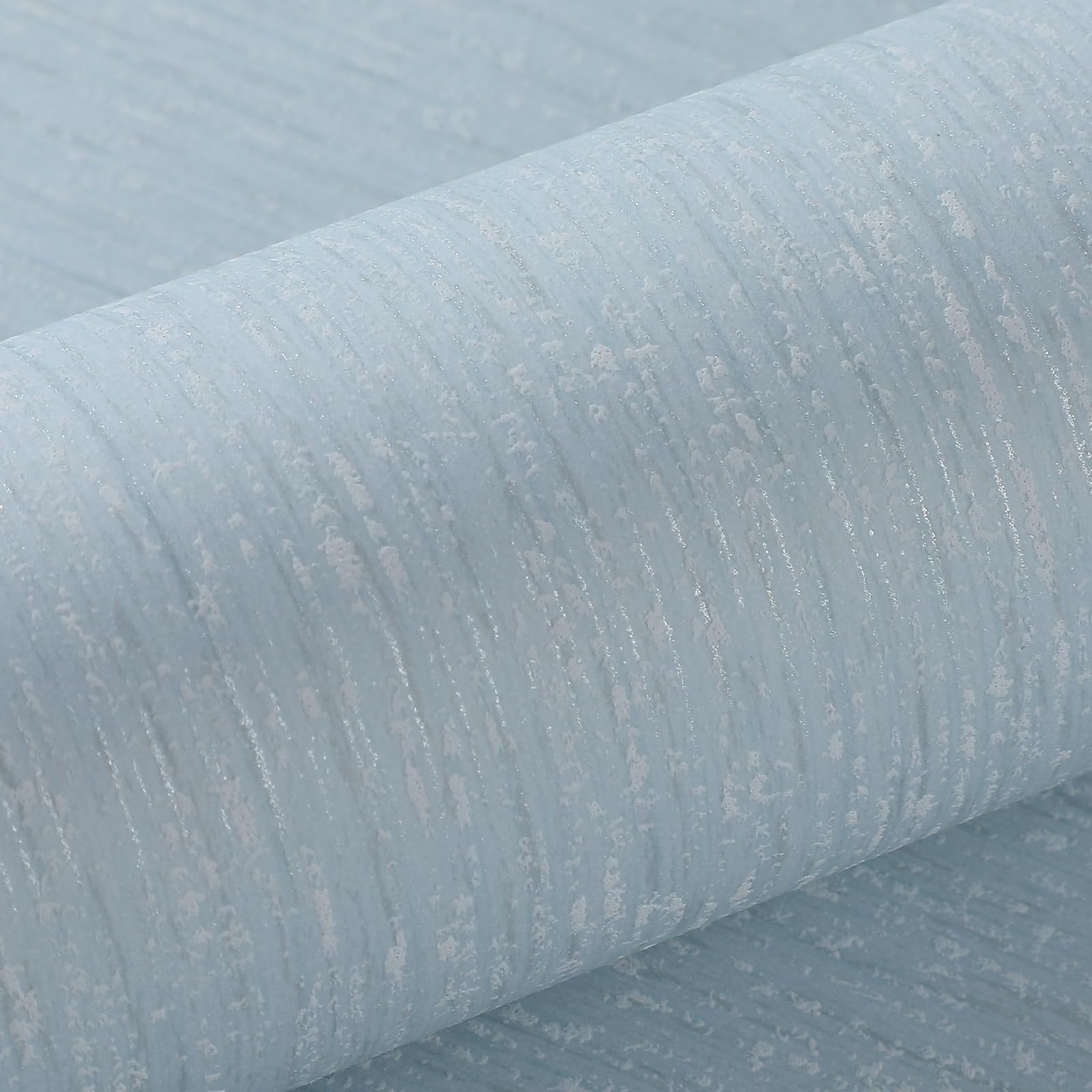 Trafagala Light Blue Wallpaper Striped Textured Wallpaper for Bedroom Adults Girls Boys Living Room Hallway and Stairs Wall Paper Roll